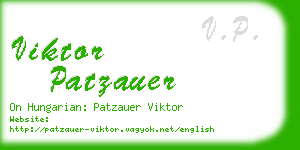 viktor patzauer business card